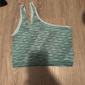 Green Patterned Women's Top